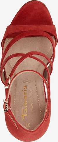 TAMARIS Sandalen met riem in Rood