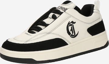 Just Cavalli Matalavartiset tennarit 'FONDO AZULA DIS.01' värissä valkoinen: etupuoli