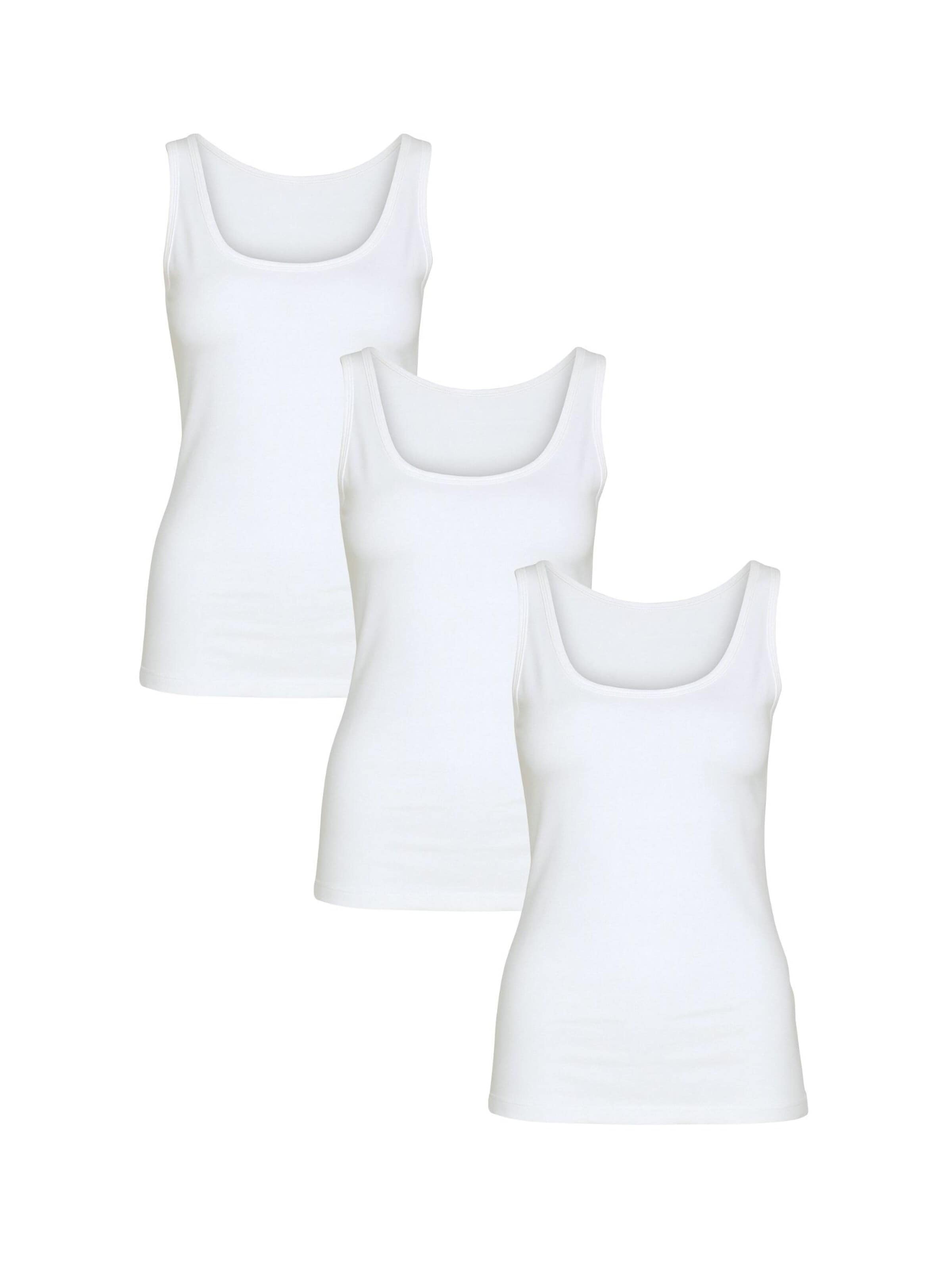 Maxte Unterhemd 'BASIC MAX Tanktop 3er Pack'‌‌‌ in Weiß: Vorderseite