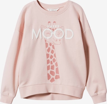 MANGO KIDS Sweatshirt 'Dublini' in Pink: predná strana