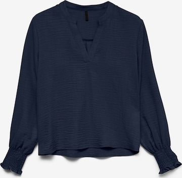 VERO MODA Blouse 'MELANEY' in Blauw: voorkant