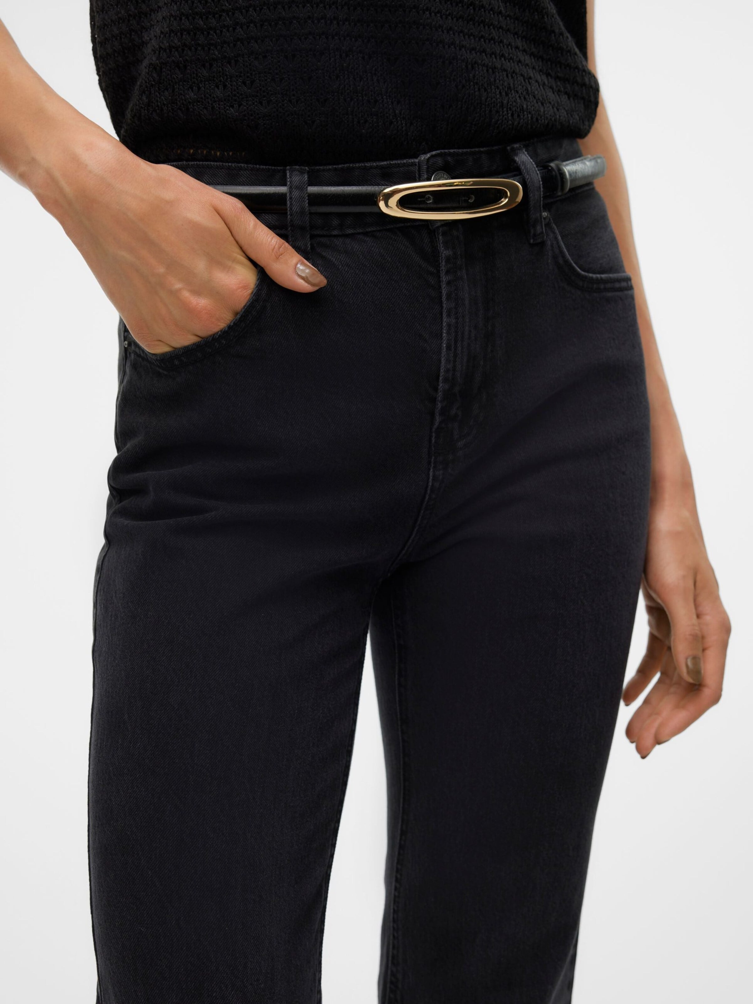 VERO MODA Regular Jeans '10315432' in Black