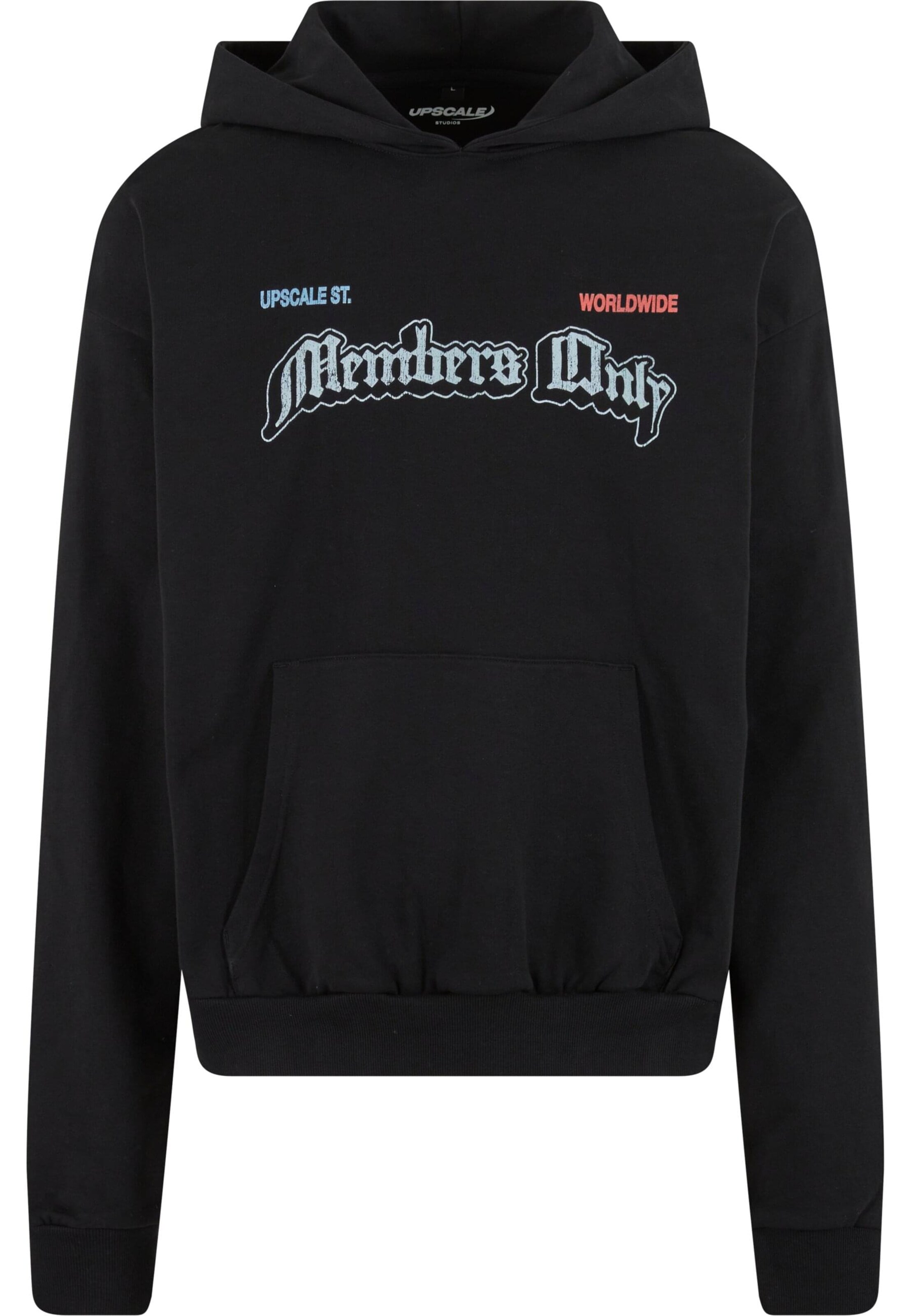 Sweat-shirt MT Upscale en noir : devant