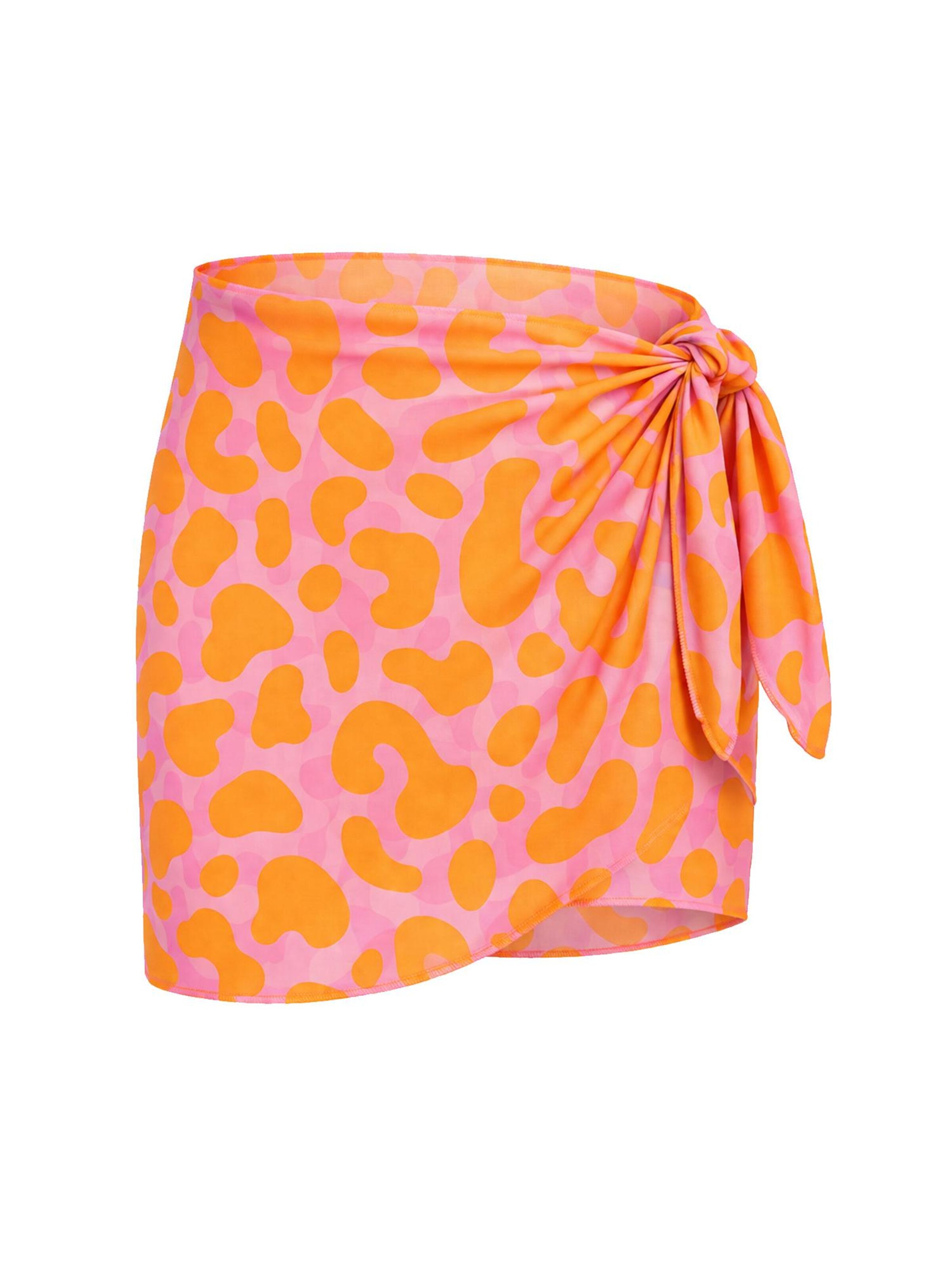 Vêtement de plage 'Beach Wrap' Kalaia en orange : devant