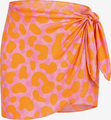 Vêtement de plage 'Beach Wrap' Kalaia en orange : devant