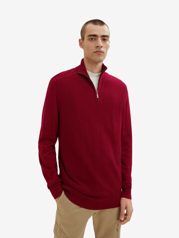 TOM TAILOR Sweter w kolorze czerwony: przód