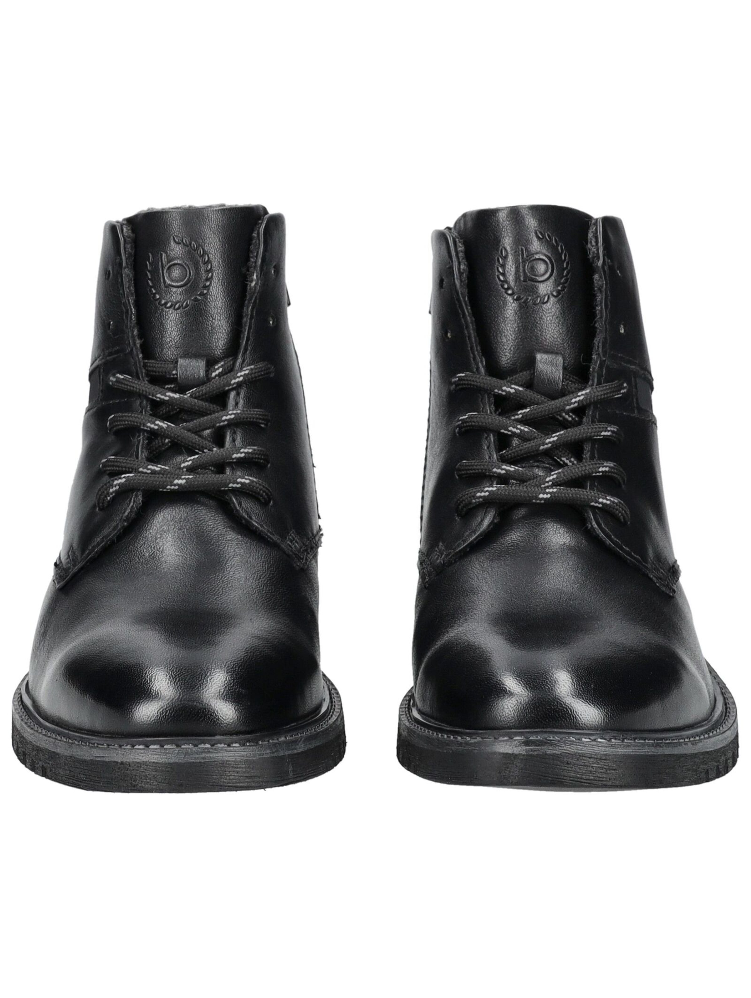 Boots stringati di bugatti in nero