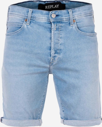 REPLAY Slimfit Jeans in Blauw: voorkant