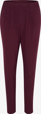 Kaffe Pleat-Front Pants 'Jillian' in Red: front