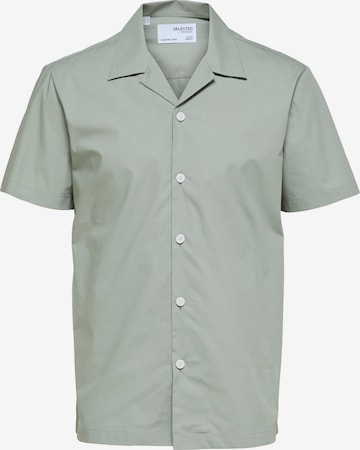 SELECTED HOMME Regular fit Button Up Shirt 'Meo' in Green: front
