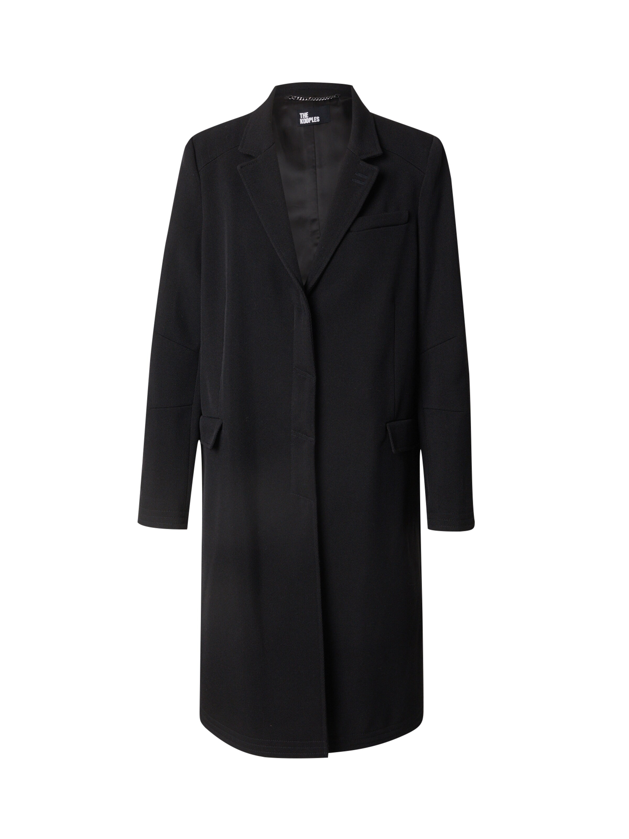 The Kooples Övergångskappa i svart: framsida