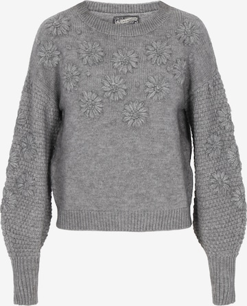 DreiMaster VintageŠiroki pulover - siva boja: prednji dio