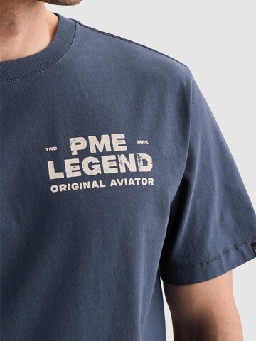 T-Shirt 'PME LEGEND - T-shirt in jersey with small artwork on the chest' PME Legend en bleu