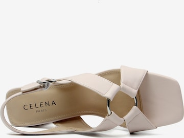 Celena Strap sandal 'Christel' in Beige