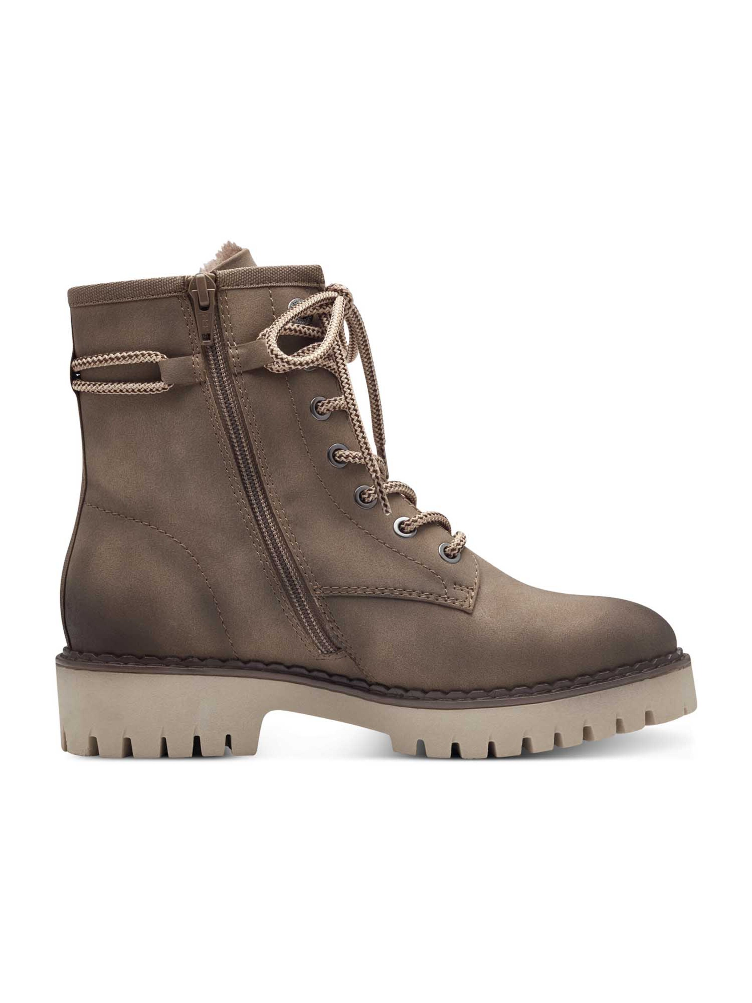 s.Oliver Lace-up bootie in Brown