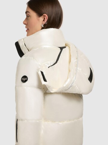 Manteau d’hiver ' Haya Shiny-YM ' khujo en blanc