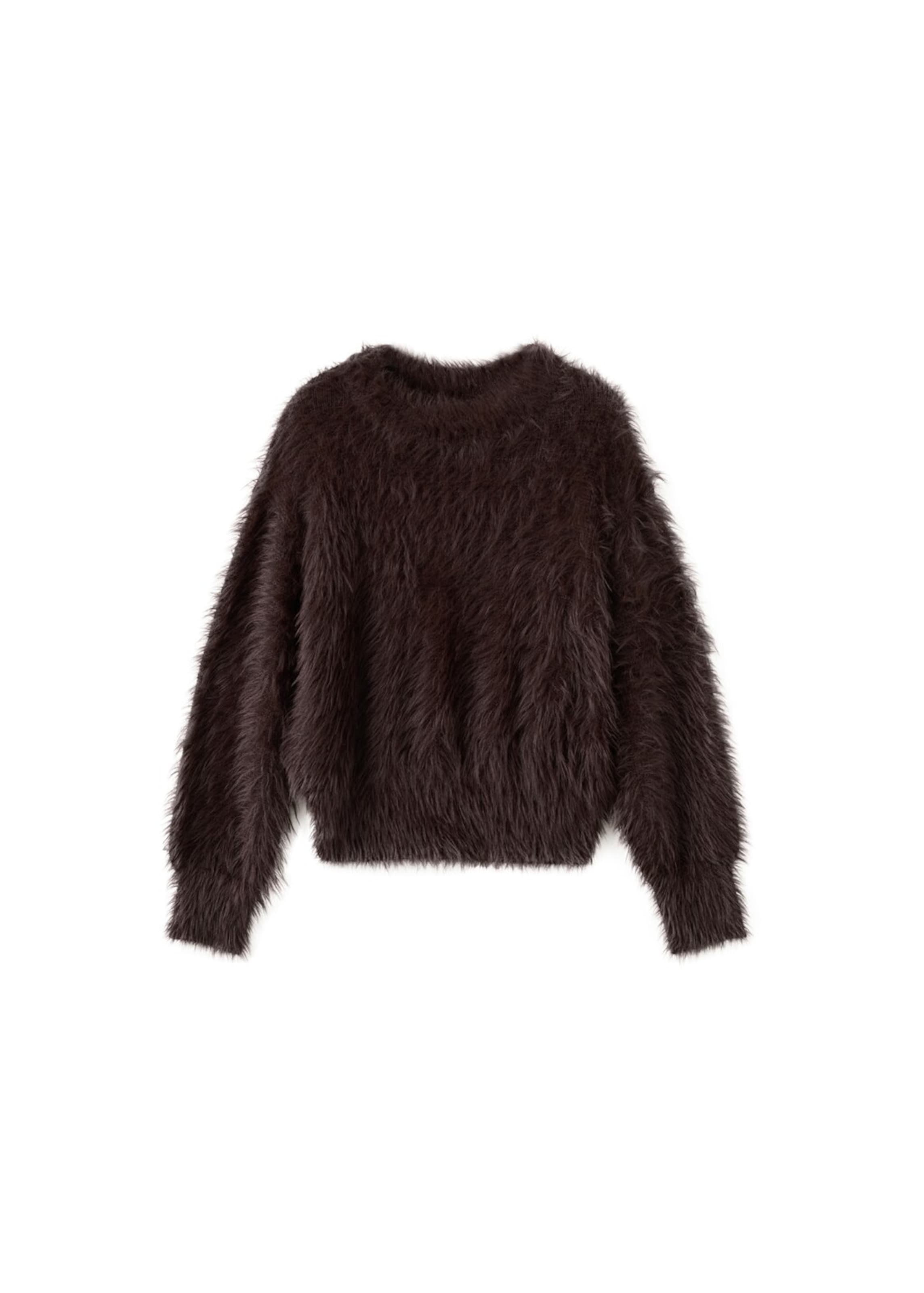 MANGO Sweater 'Toby' in Brown: front