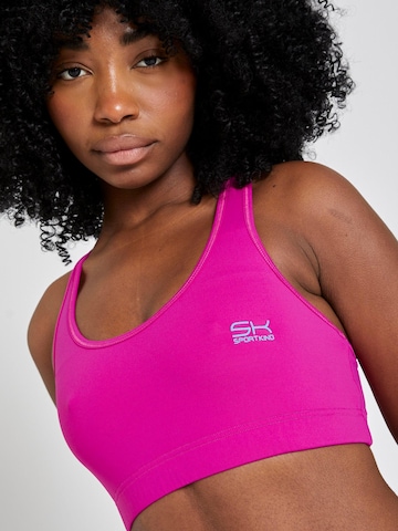 SPORTKIND Bralette Sports bra 'Wide Straps' in Purple