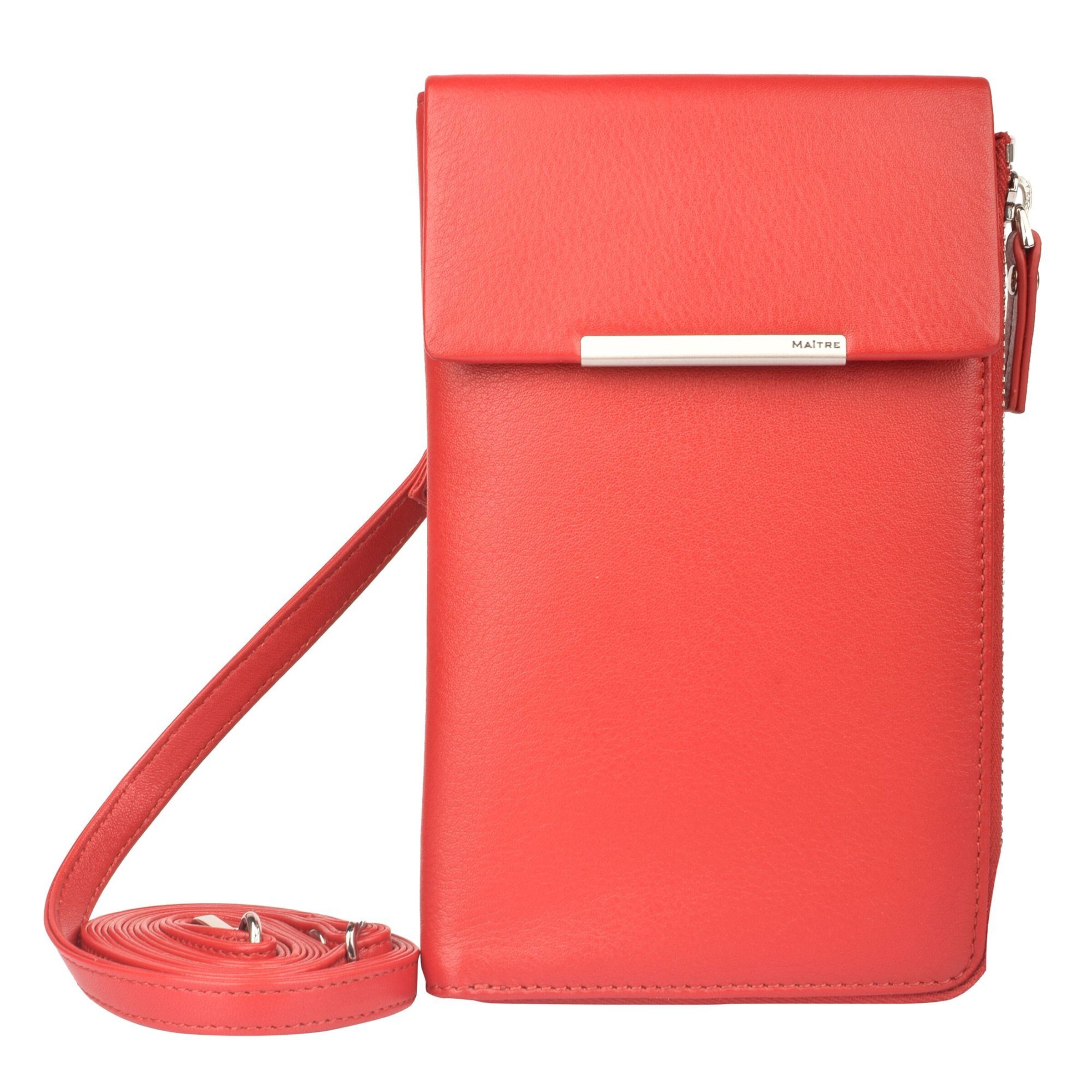 Maître Schoudertas 'Margarete' in Rood: voorkant