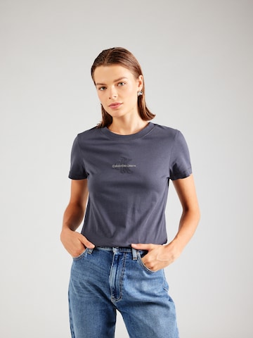 regular Maglietta di Calvin Klein Jeans in grigio: frontale