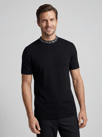 Maglietta 'PRIME – Premium T-Shirt Made from Fine Knit Cotton' di ARISTOCRATTI in nero