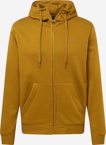 G-STAR Суичъри с качулка 'Premium Core' в кафяво: отпред