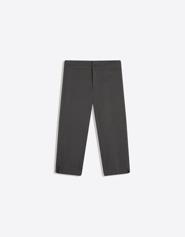 Bershka Skinny Fit Панталон в сиво: отпред