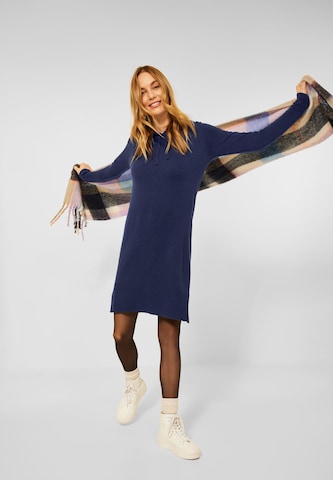 CECIL Knitted dress in Blue: front