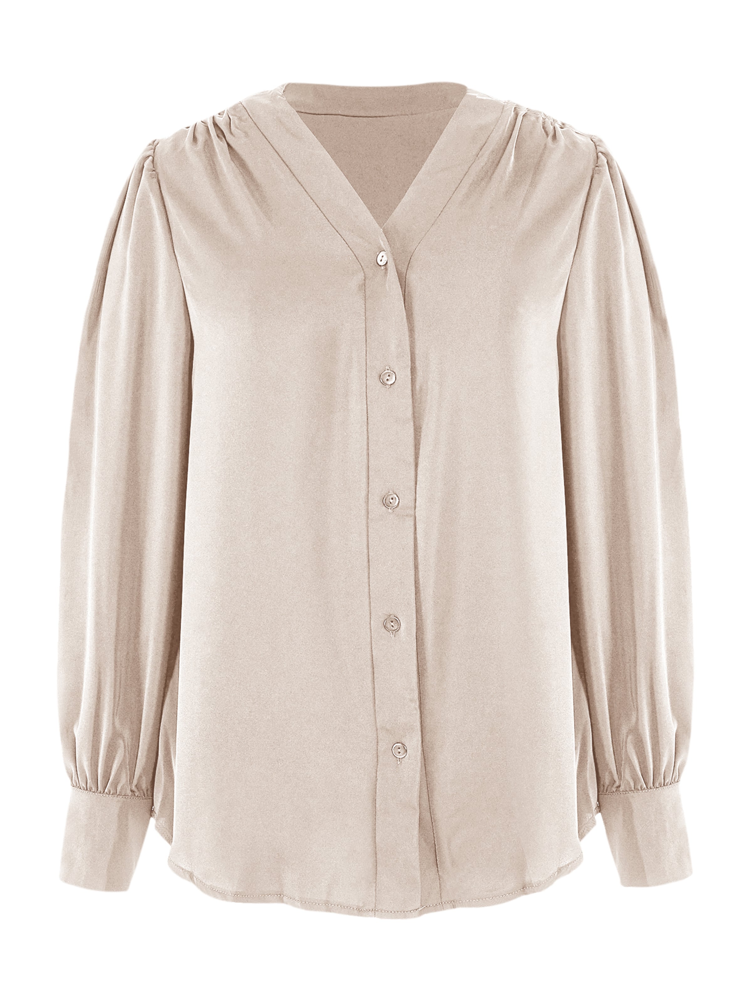 Camicia da donna di Imily Bela in beige: frontale