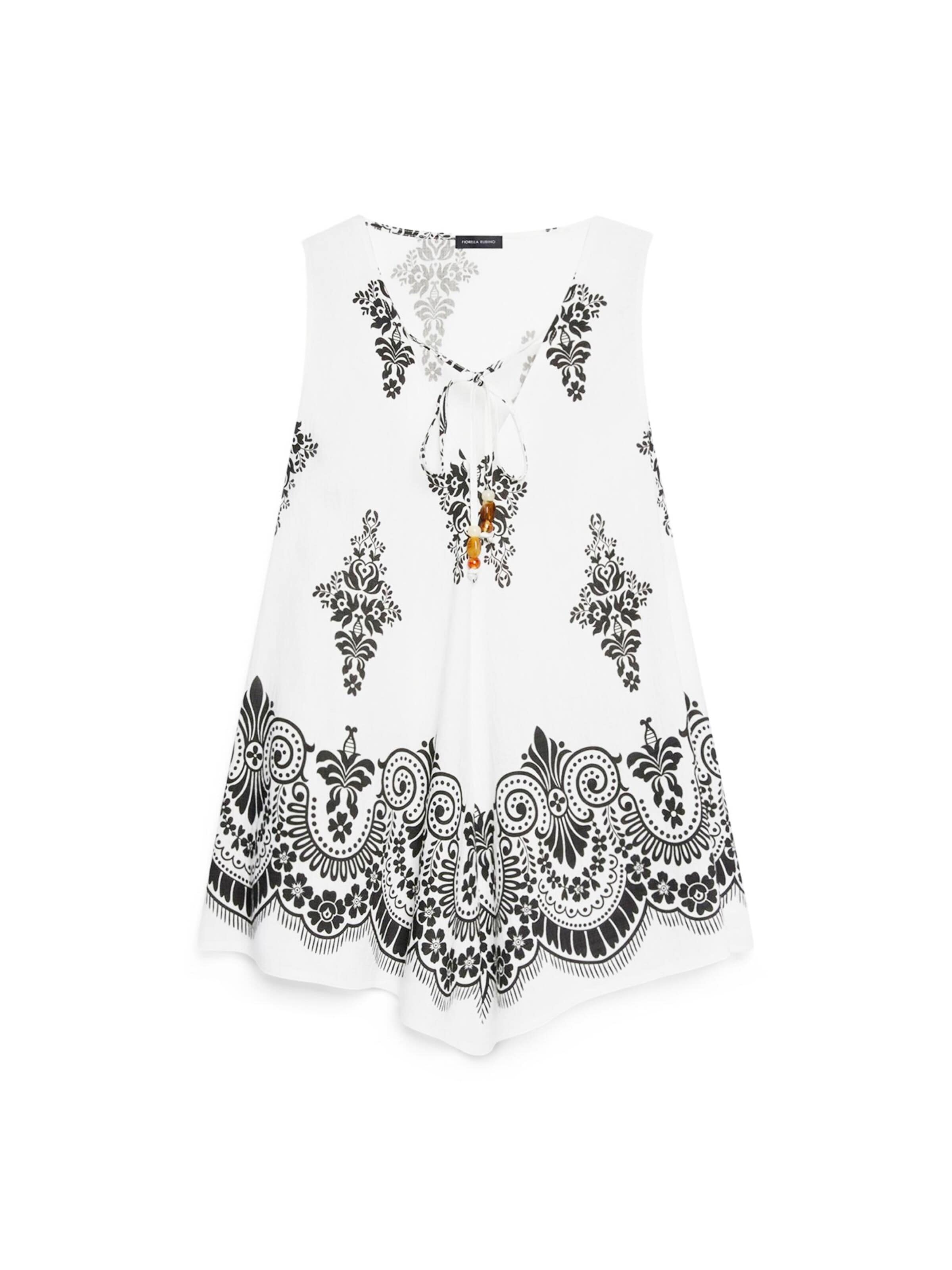 Top di Fiorella Rubino in bianco: frontale