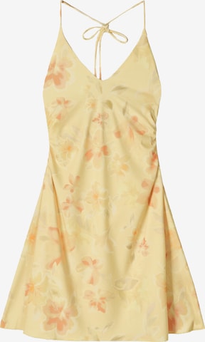 BershkaLjetna haljina - žuta boja: prednji dio