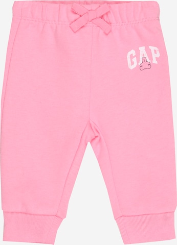 GAP Tapered Broek in Roze: voorkant