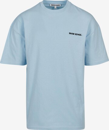 9N1M SENSE Shirt 'Mykonos' in Blauw: voorkant