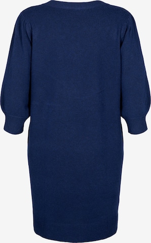 Robes en maille 'CASUNNY' Zizzi en bleu