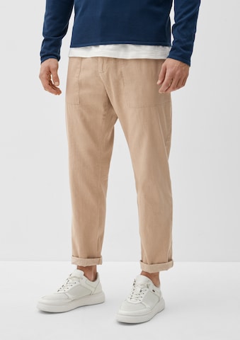s.Oliver Tapered Trousers 'Detroit' in Beige: front