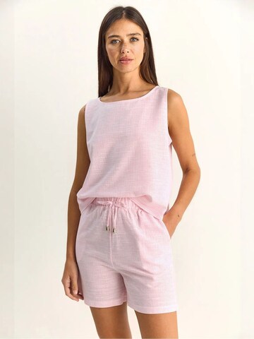 Bianco Lucci Hausanzug 'Zweiteiliges Set'‌‌‌‌‌‌‌‌‌‌ in Pink: Vorderseite