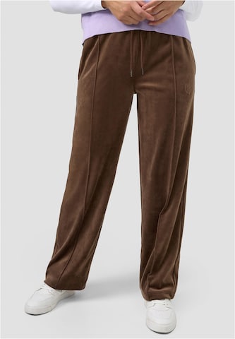 Regular Pantalon Karl Kani en marron : devant