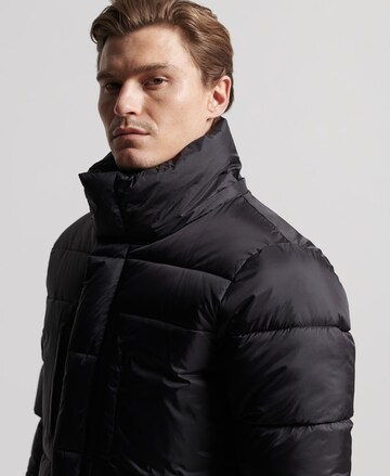 Manteau d’hiver 'Touchline' Superdry en noir