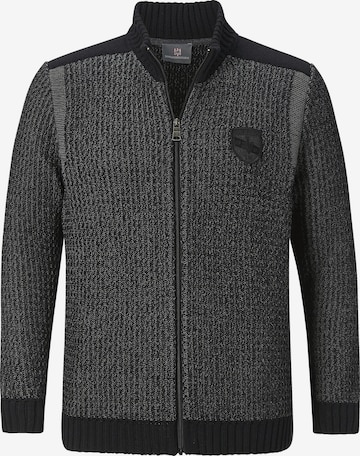 Jan Vanderstorm Knit Cardigan 'Halsten' in Black: front