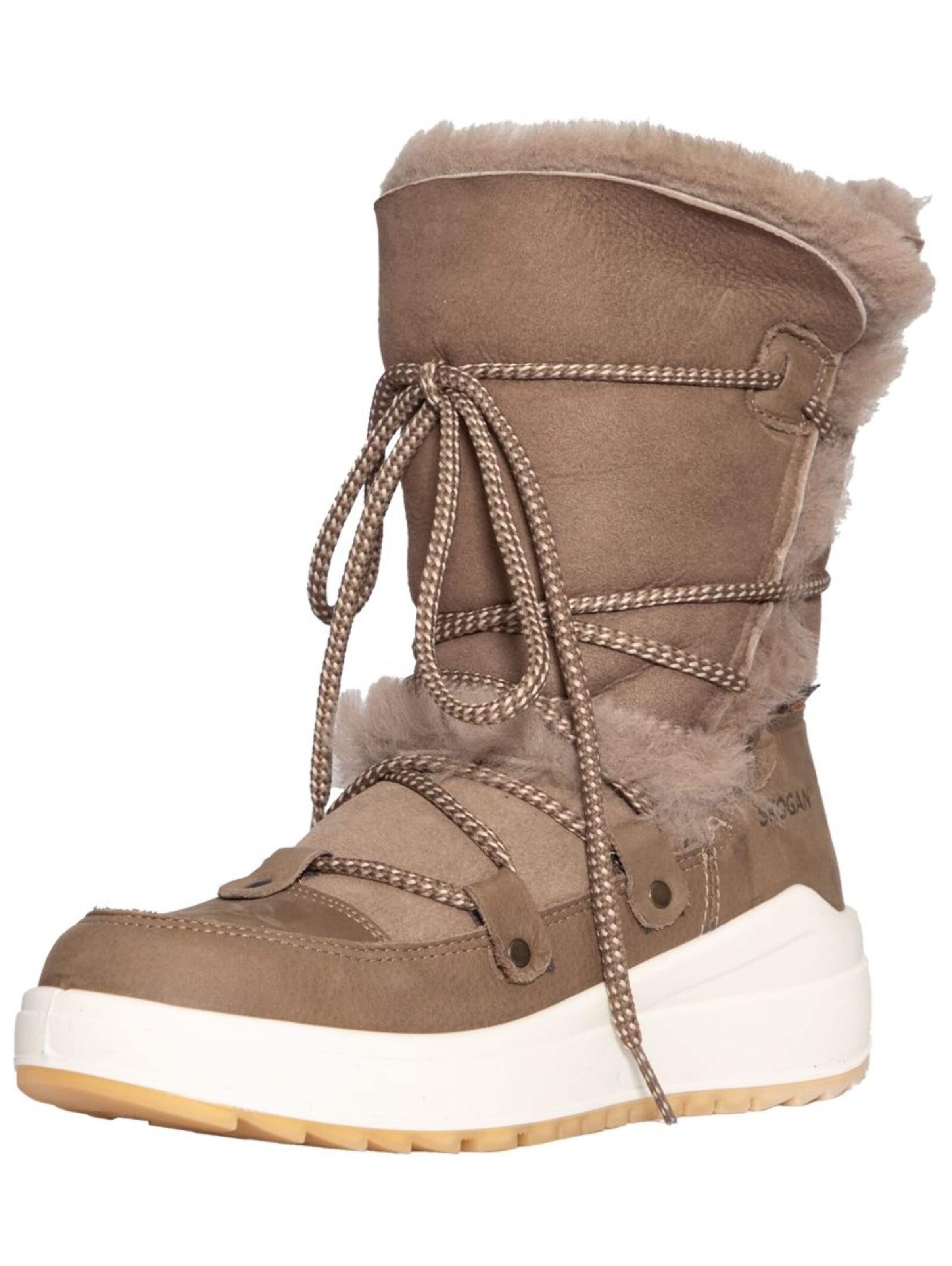 SKOGAN Snow boots in Brown: front