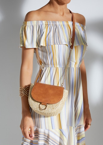 LASCANA Crossbody Bag in Beige: front