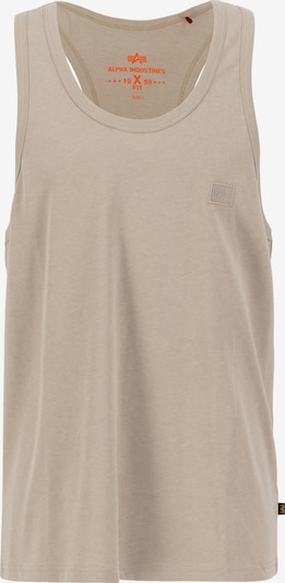 Marškinėliai iš ALPHA INDUSTRIES, spalva – smėlio, Prekių apžvalga