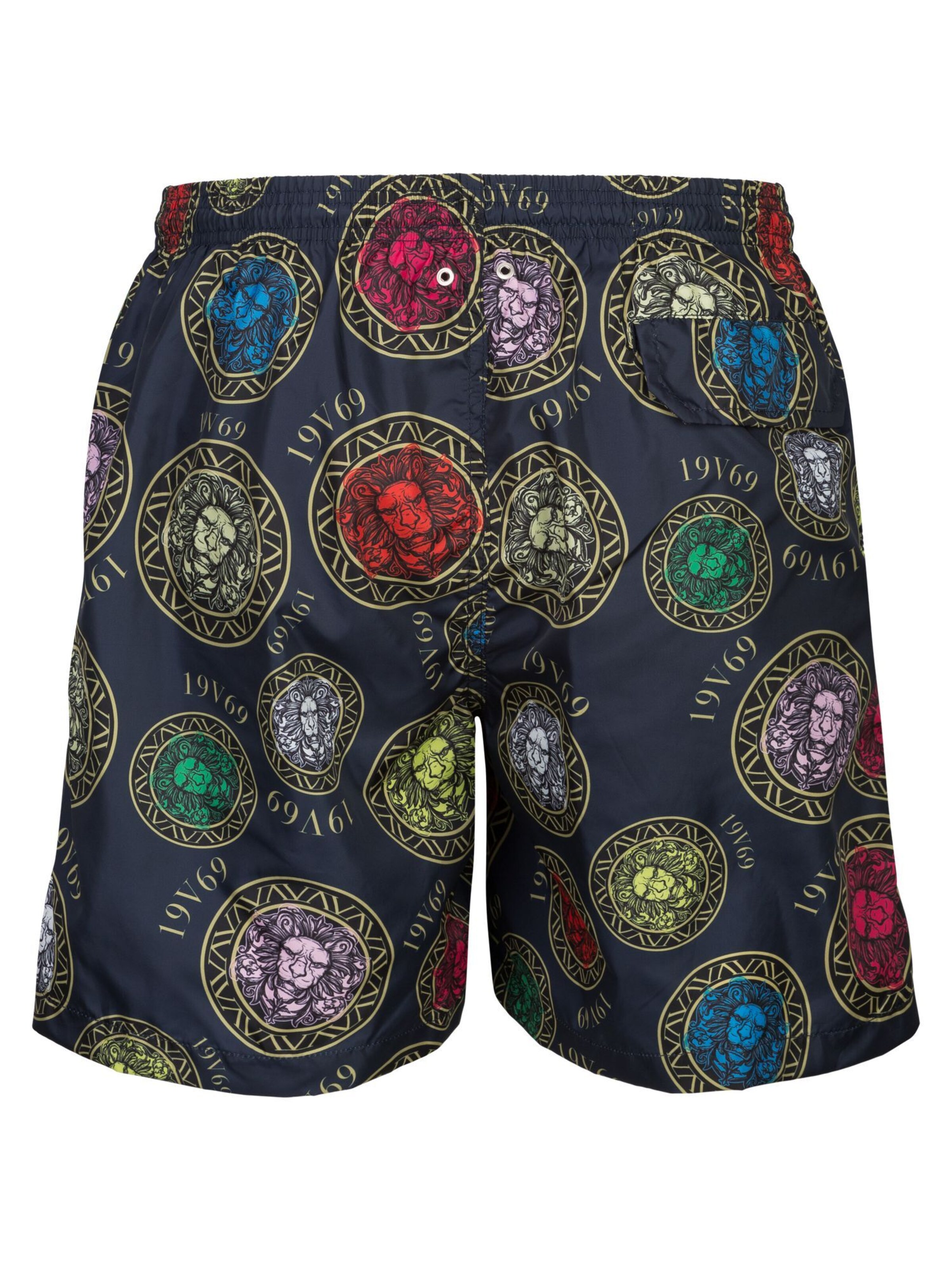 19V69 ITALIA Plavecké šortky 'Siro' – modrá