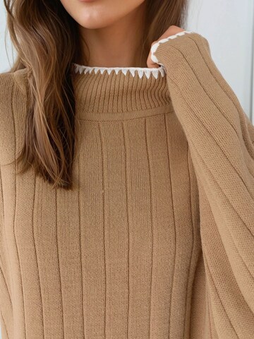 My fashion Sweter 'Pullover' w kolorze brązowy