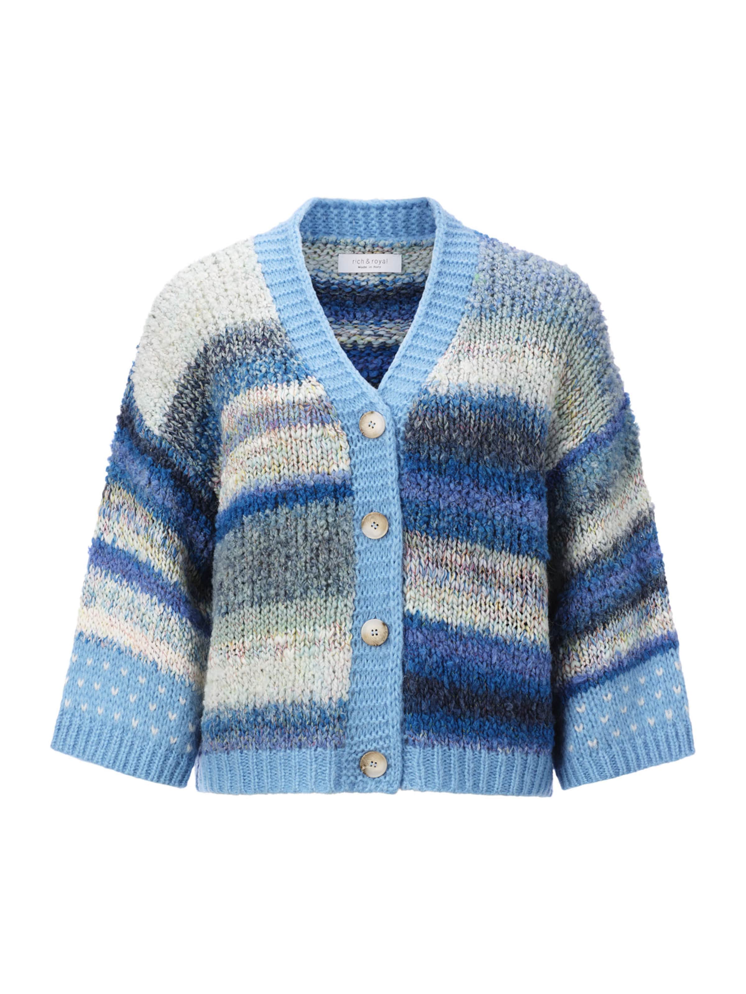 Cardigan Rich & Royal en bleu : devant