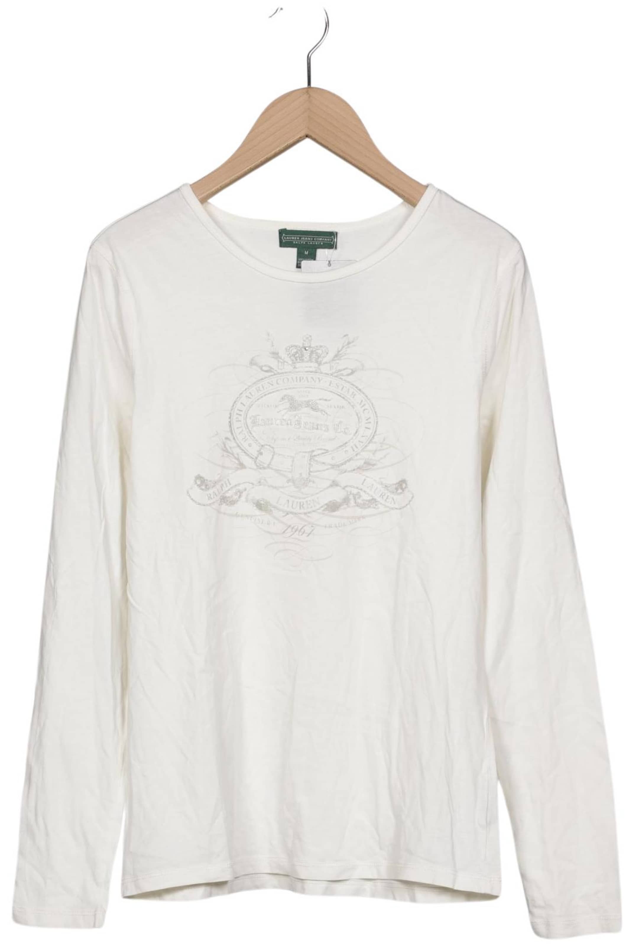 Lauren Ralph Lauren Langarmshirt M in Weiß: Vorderseite
