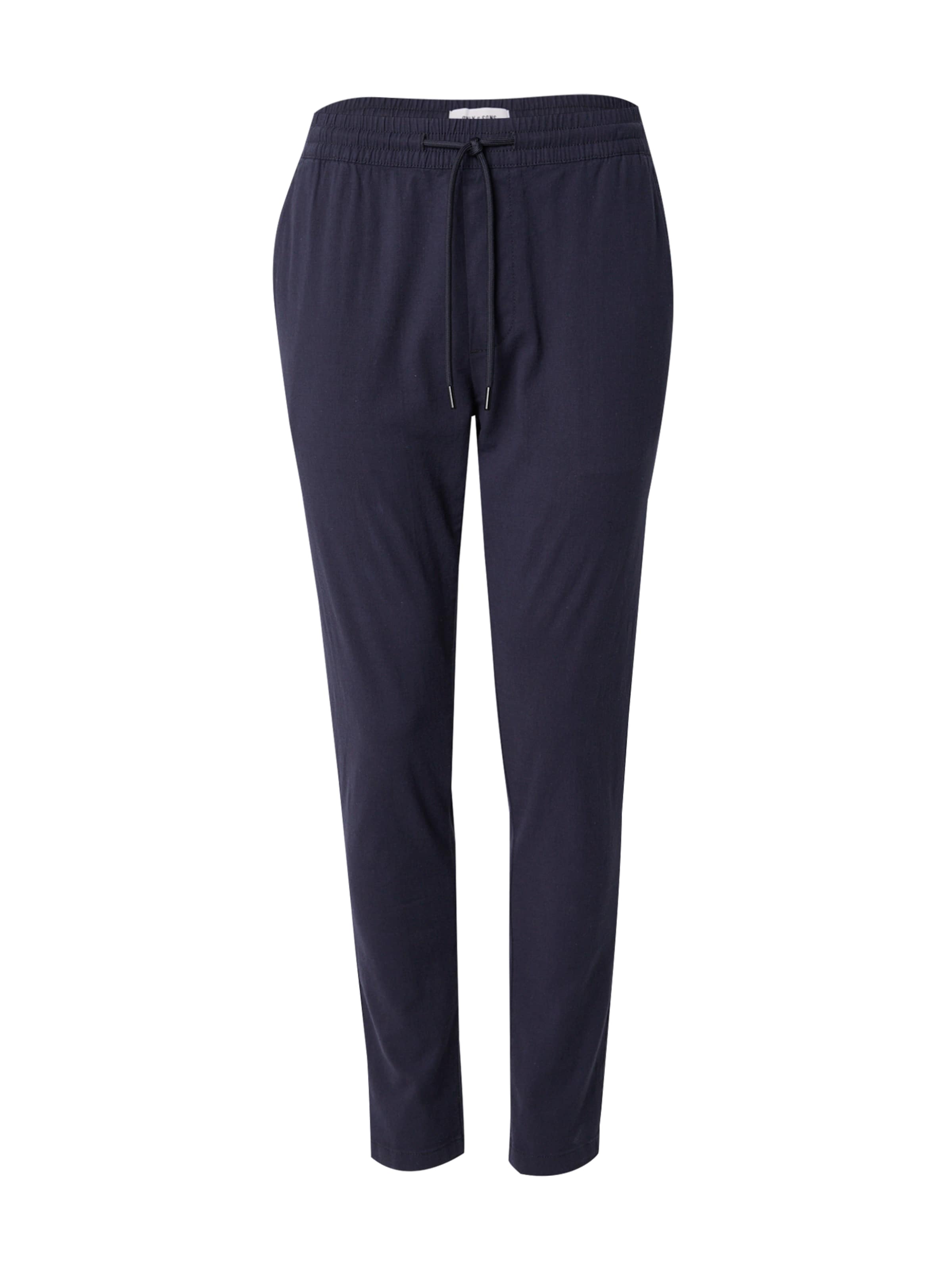 Coupe slim Pantalon chino 'ONSCapri' Only & Sons en bleu : devant