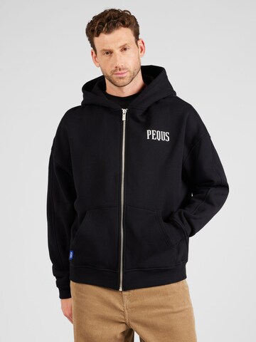 Pequs - Sudadera en negro: frente