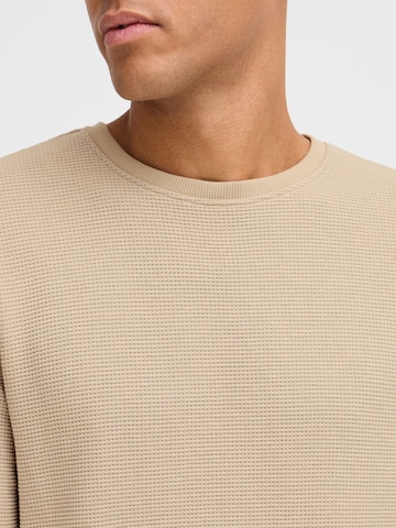 BLEND Sweatshirt ' BHChristo ' in Beige