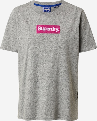 Superdry Shirt in mottled grey / Fuchsia / White, Item view